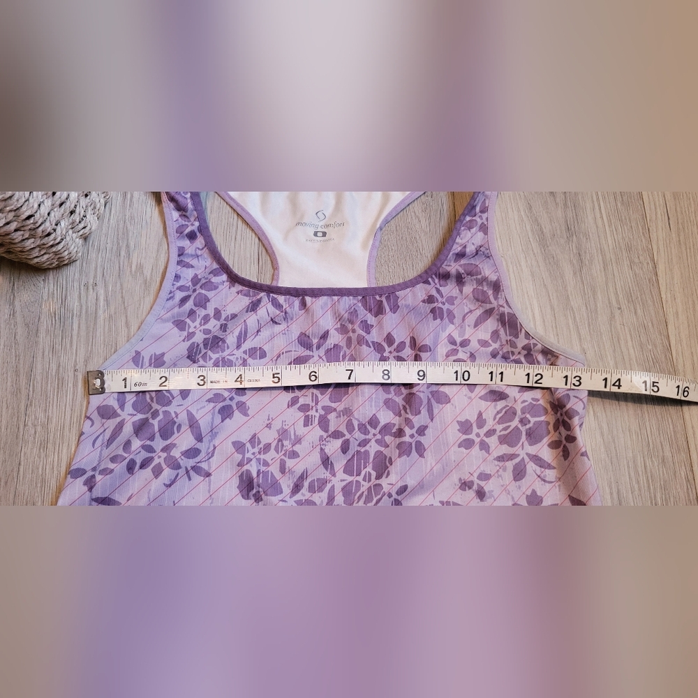Moving Comfort Rouched Sides Athletic Racerback, Women's Small - Picture 3 of 12
